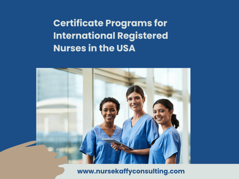 Certificate Programs for International Registered Nurses in the USA